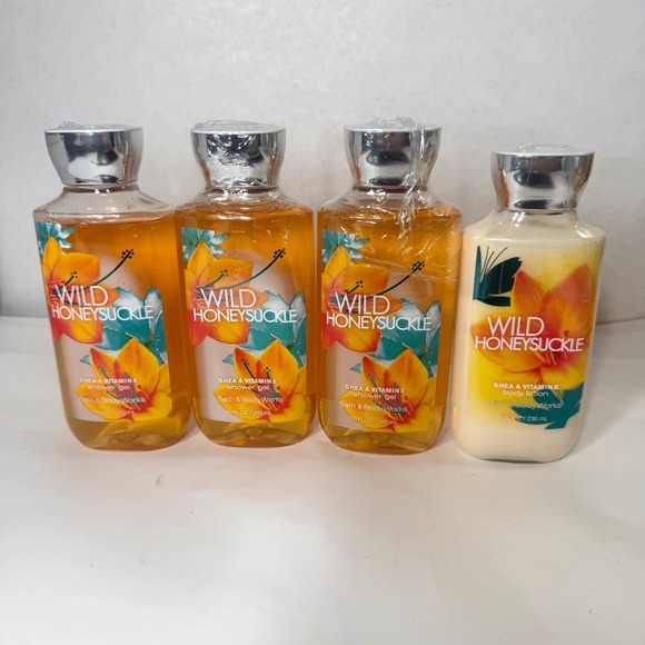 Bath & Body Works Other - Bath & Body Works Wild Honeysuckle (3) Shower Gel (1) Body Lotion 8 fl oz